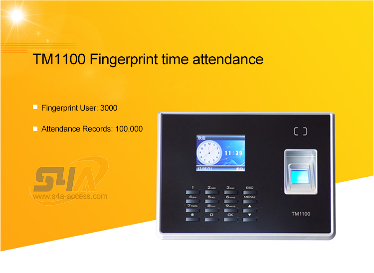 Smart fingerprint attendance and access control all-in-one machine- TM1100