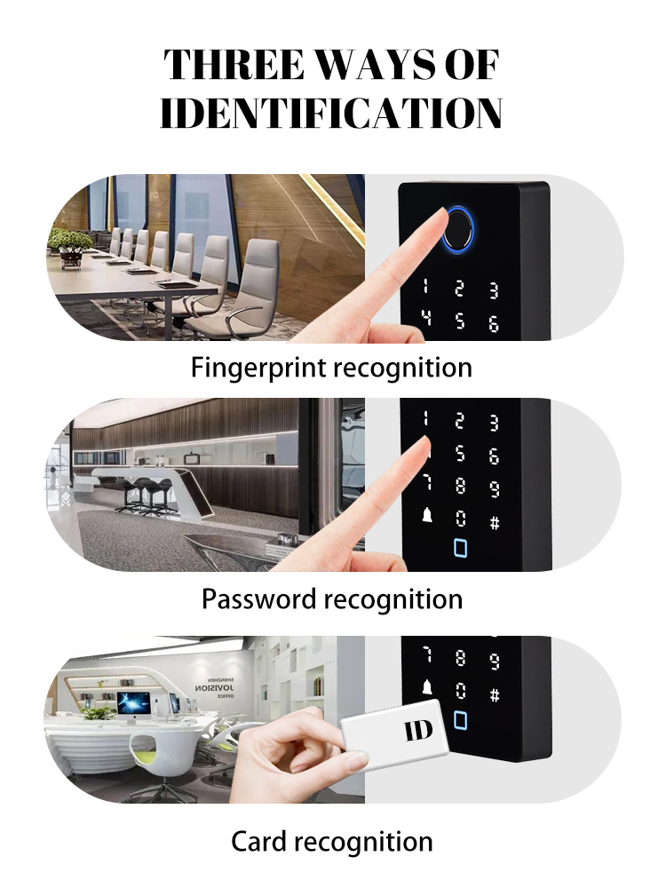Zutrittskontrollgerät mit Touch-Tastatur und Hintergrundbeleuchtung