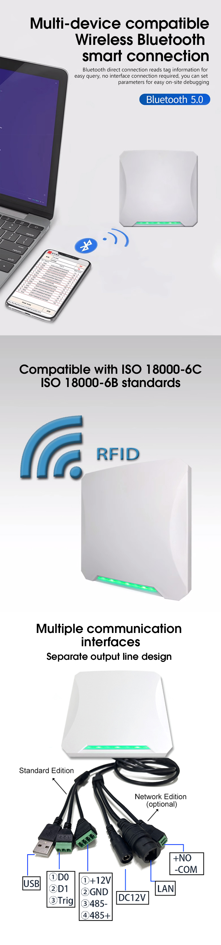 UHF-RFID-Kartenleser 15 m