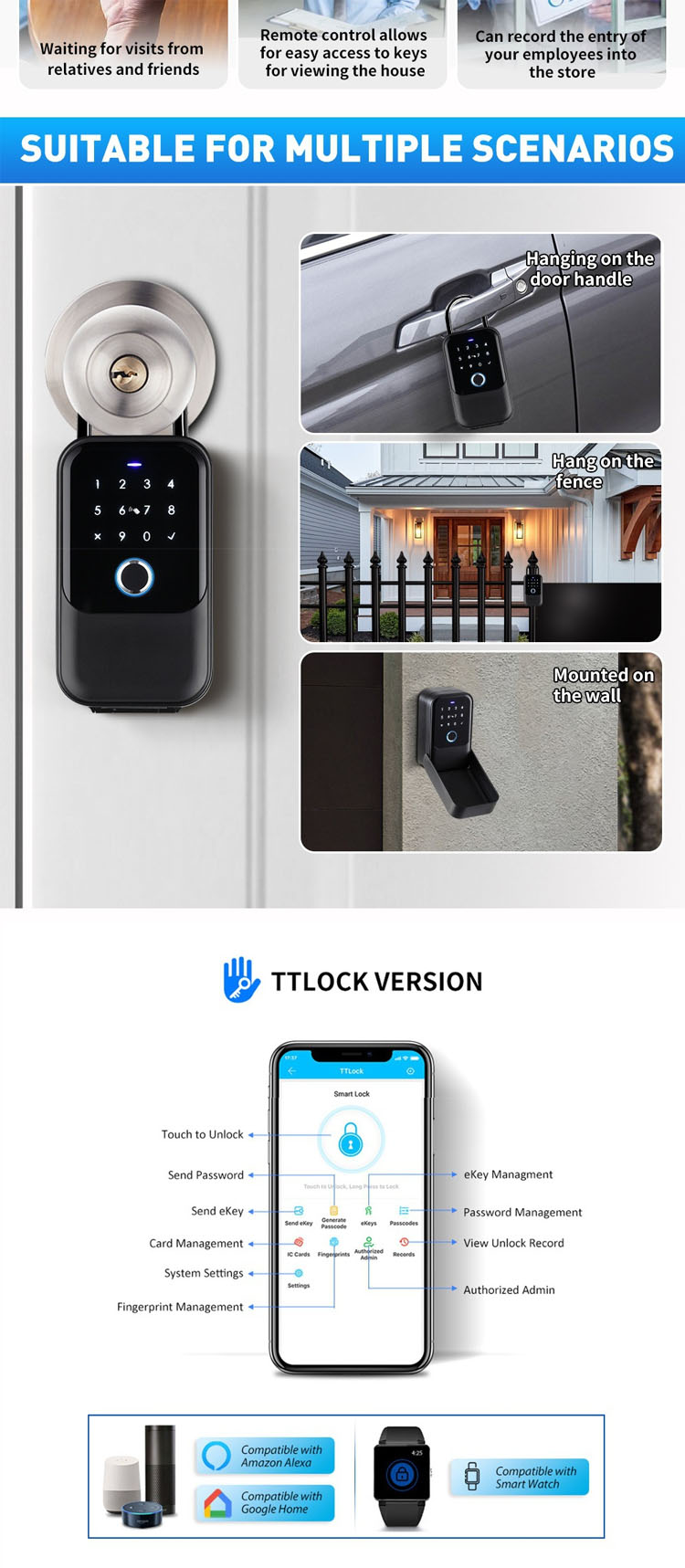 Wasserdichte Smart Key Lock Box