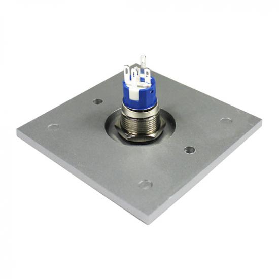 Reset switch recessed with LED
