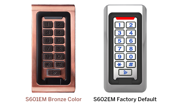  210pcs  S601EM Tastaturzugriffskontrolle mit Bronzefarbe in Zugangskontrollsystemen